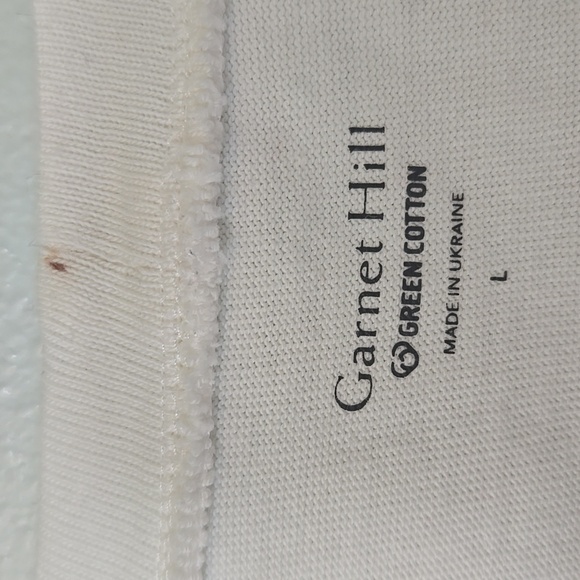 Garnet Hill Striped Top Size Large - Picture 4 of 5